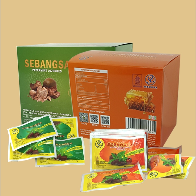 

SEBANGSA Lozenges Mix – Permen Herbal Lo Han Guo Rasa Madu & Mint Segar