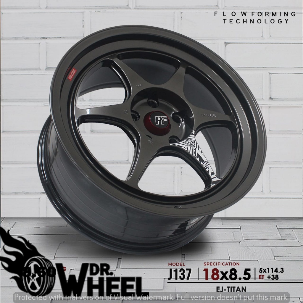 Velg mobil model enkei tulang ring 18 h5x114,3 er38 warnan ej-titan
