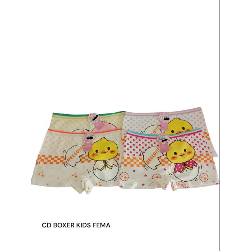 CD Boxer Kids Fema 3116 F / Boxer Anak Cowo Laki-Laki wanita Original, Boxer Anak Cowok cewek Bahan 