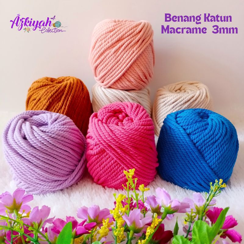 Tali Katun Macrame/Benang Macrame 3mm