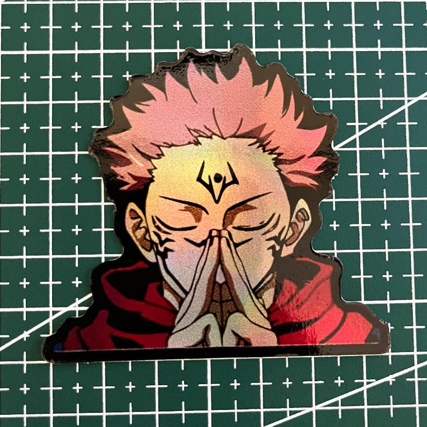 

Stiker hologram anime Jujutsu Kaisen Sukuna || STICKER HOLOGRAM ANIME Jujutsu Kaisen