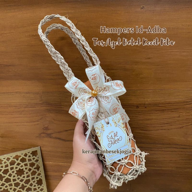 

HAMPERS ID-ADHA | TAS BOTOL AGEL KECIL HIAS PITA | goodie bag hantaran hampers goodie bag cantik