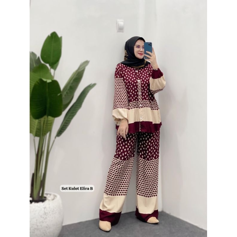 GAMIS WANITA SET KULOT ELIRA