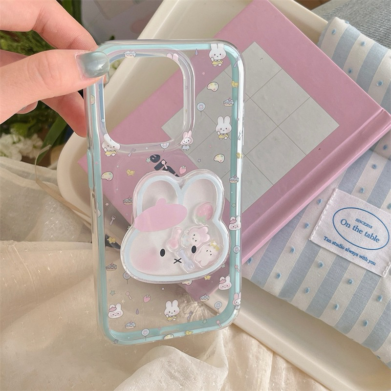 Miffy Blue Bumper Case Iphone 13 14 15 16 Pro Promax
