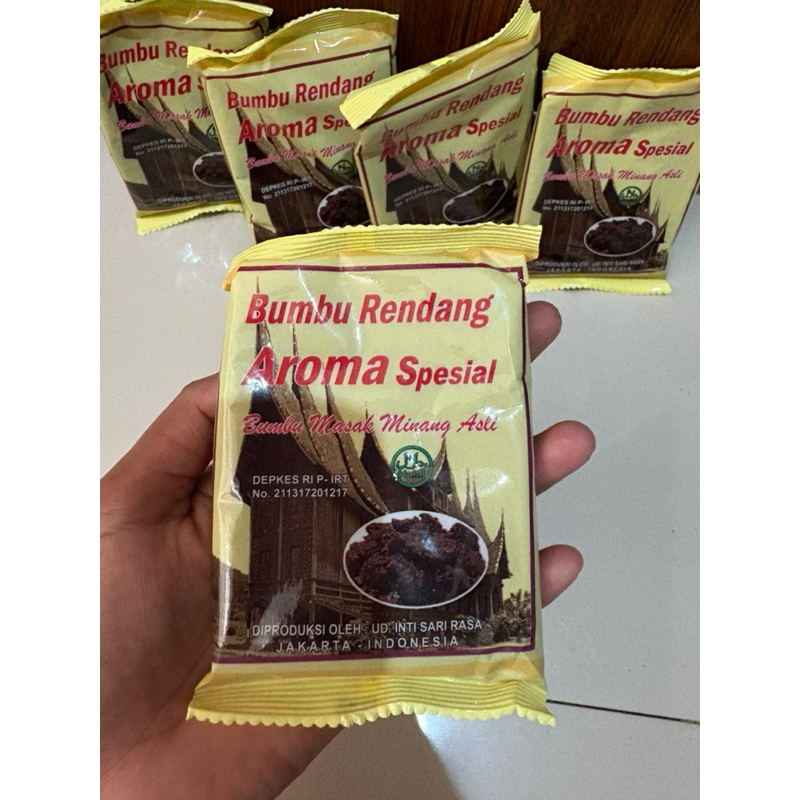 

bumbu masak padang AROMA RENDANG SASET 50g