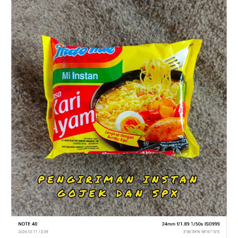 

INDOMIE ~ MIE INSTAN KARI AYAM 72gr