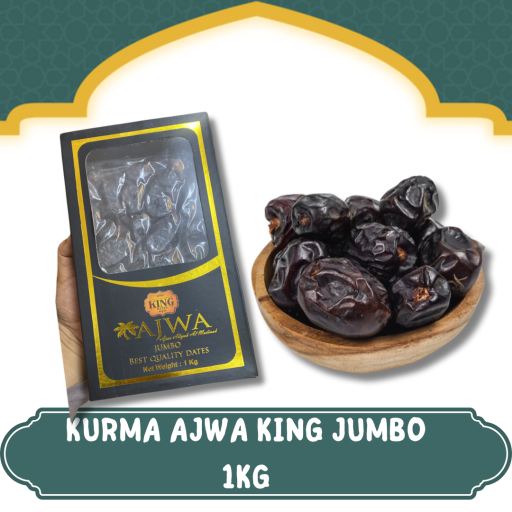 

OLEH OLEH HAJI DAN UMROH ASLI ORIGINAL KURMA AJWA KING JUMBO 1KG I KURMA AJWA SYIFA HERBAL I KURMA AJWA AL MADINAH 1KG KESUKAAN NABI