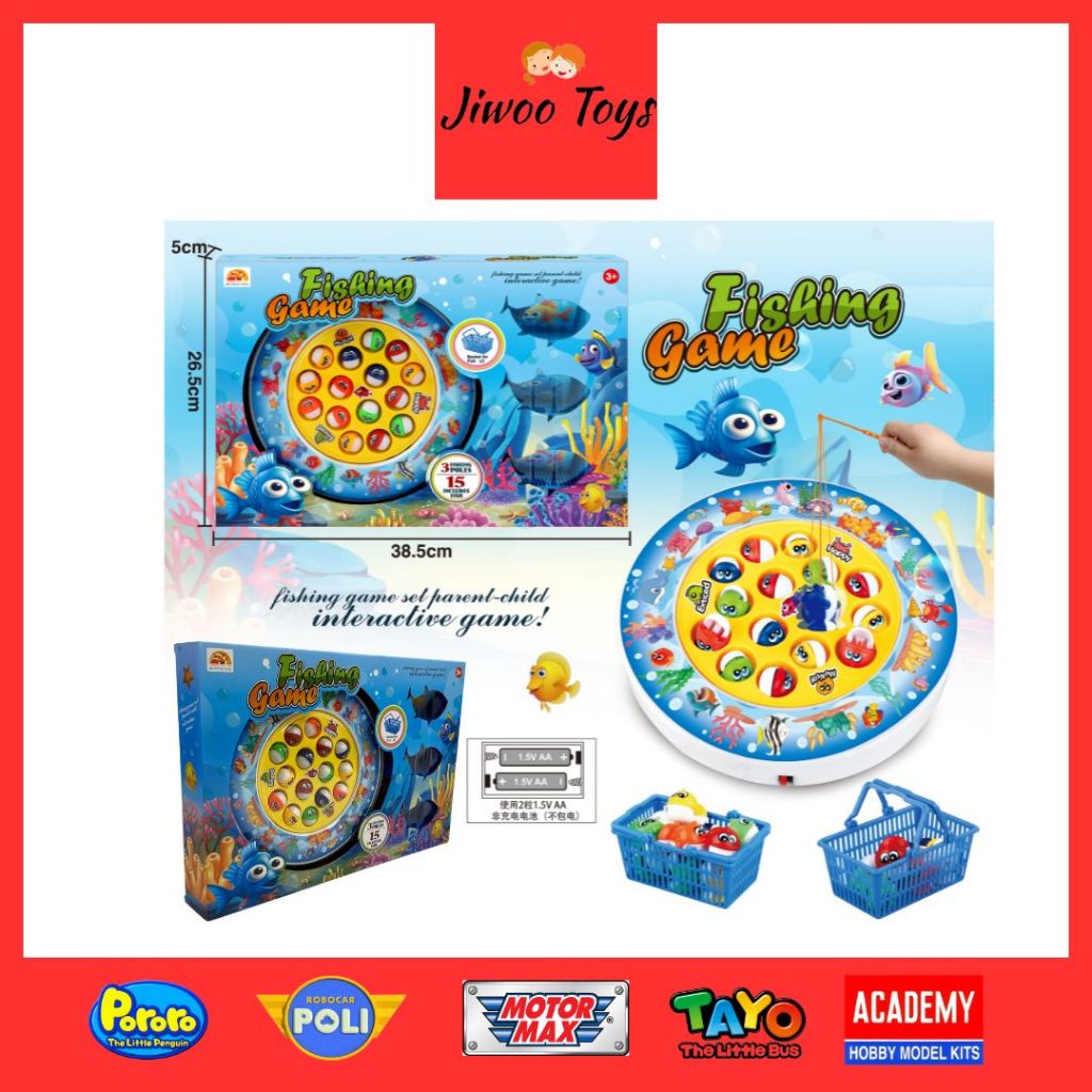 Mainan Fishing Game Round And Basket /Pancingan Ikan HW25001413