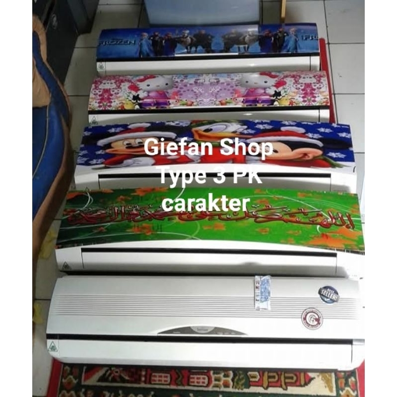 kipas angin model ac/kipas AC/kipas dingding/kipas AC remot+carakter+LED TYPE 3 PK