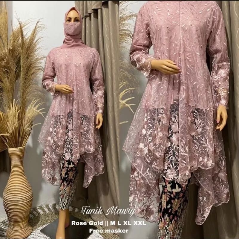 atasan kebaya tunik Busui friendly tunik mauri model jubrai...