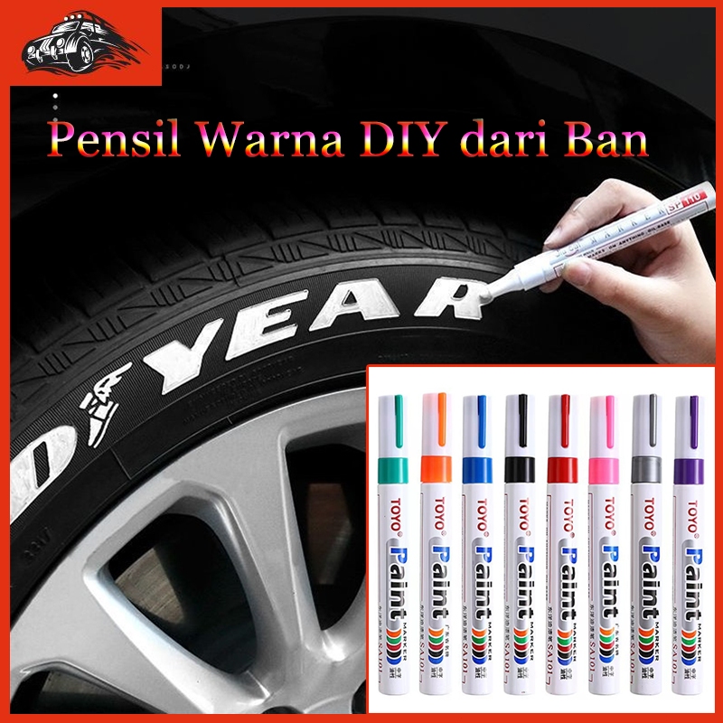

Spidol Ban Mobil Motor TOYO Karet Car Tyre Paint Marker TOYO Original Permanent Spidol Permanen Tahan Air