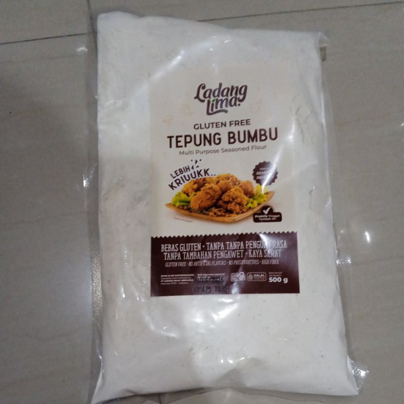 

Tepung bumbu serba guna 500g-ladang lima tepung gluten free no MSG fried chicken