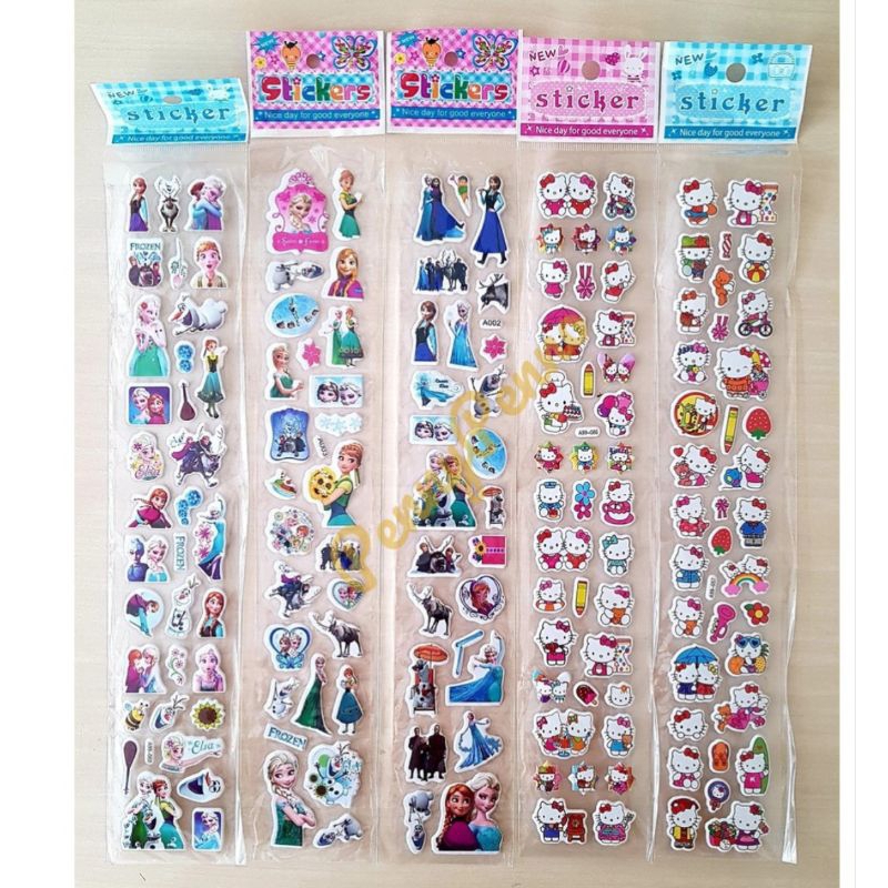 

J ( J16 ) STIKER KARAKTER KARTUN TIRUL/STICKER MOTIF LUCU / DEKORASI