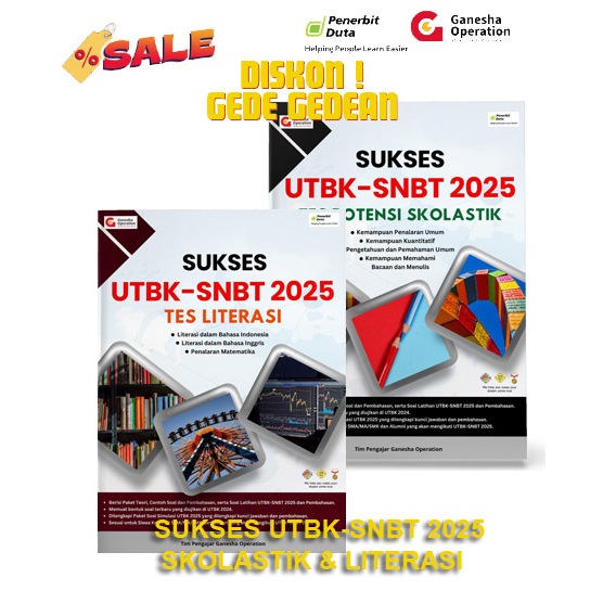 Buku UTBK SNBT 2025 GO Ganesha Operation Lengkap – Soal, Pembahasan, TPS, Literasi, Numerasi Cocok u
