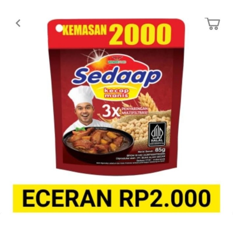 

Kecaap sedaap 2.000 (isi 5pcs)