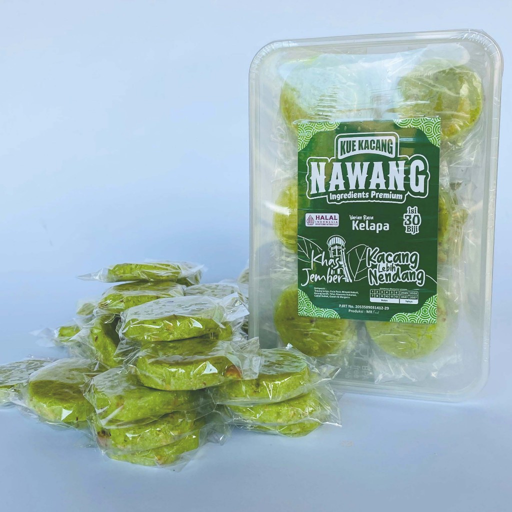 

Kue Kacang Nawang 30 Biji Rasa Kelapa Khas Jember