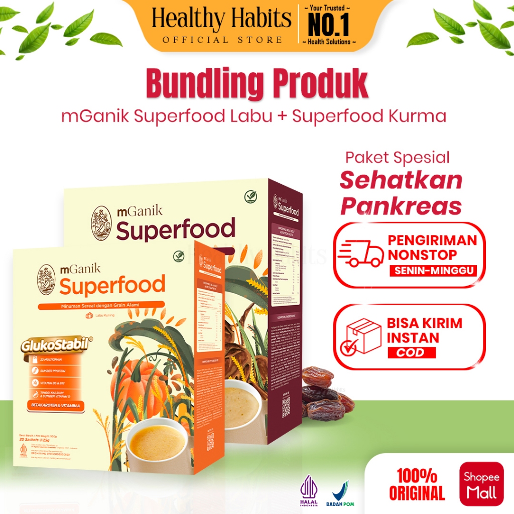 mGanik - Metafiber dan Mganik Superfood Drink Obat Diabetes