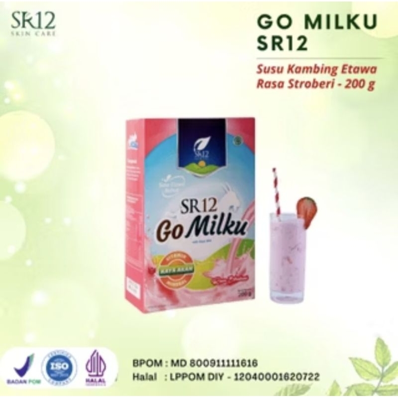 

gomilku sr12 strowbery susu kambing Etawa susu herbal susu rendah lemak susu rendah gula susu gomilk stoberi