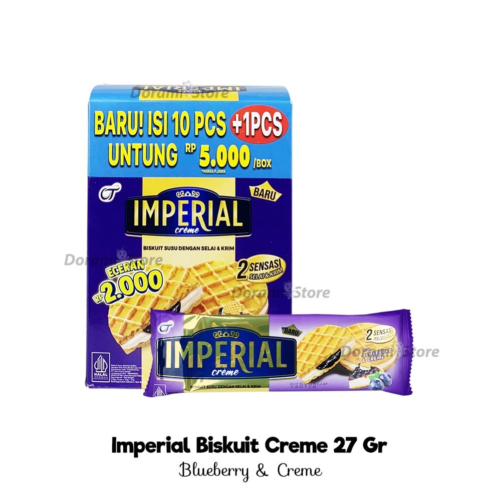 

Imperial Creme Box 10+1 27gr / Biskuit Krim Renyah