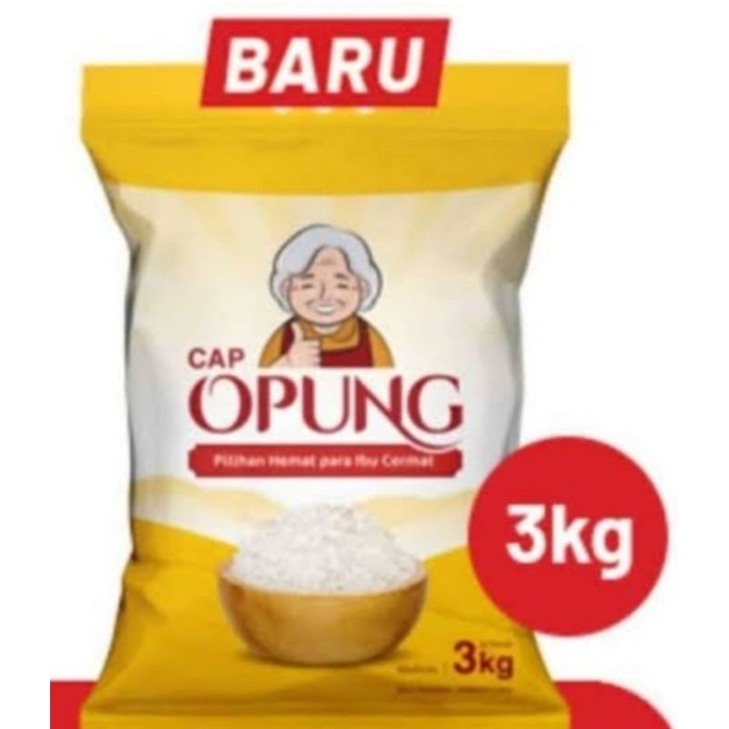 

Beras Cap Opung 3 kg beras pulen