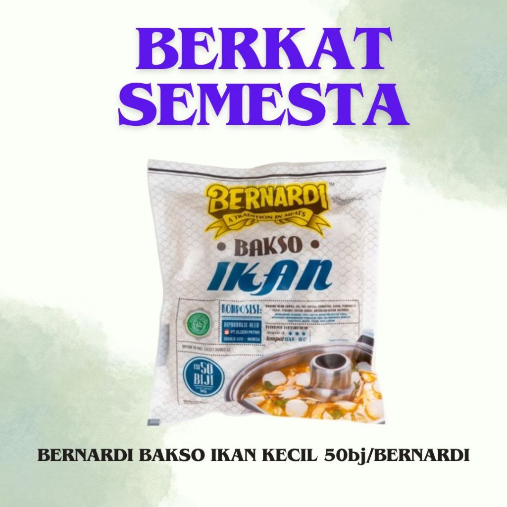 

Bernardi Bakso Ikan Kecil 50pc 360g - Delicious Seafood Meatballs