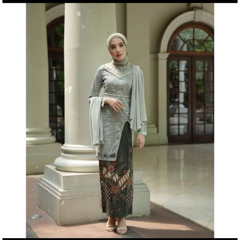 Kebaya Wisuda Kebaya Sage Green Kebaya Modern Kebaya Set Rok
