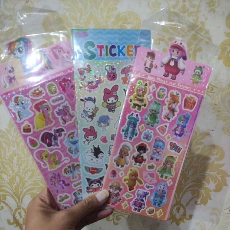

10pc Stiker karakter new, stiker kartun kids