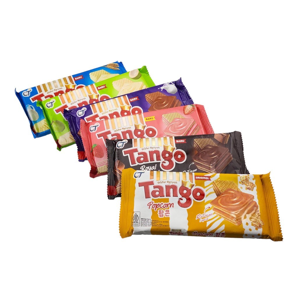 

WAFER TANGO 35GR WAFER RENYAH BLACK PINK VANILA ROYAL CHOCOLATE COKLAT 2000