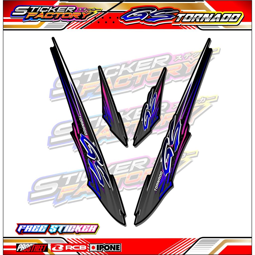 STRIPING VARIASI SUZUKI TORNADO GS / STICKER LIST VARIASI MOTOR SUZUKI GS TORNADO