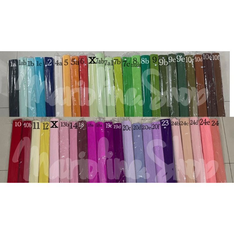 

Kertas Krep Crepe Paper Flower Paper Roll Kertas Krep Kertas Bunga Impor Kertas Krep 101