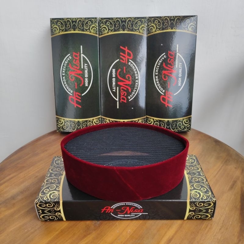 Peci full ac merah marun songkok full ac merah marun kopiah full ac merah marun premium