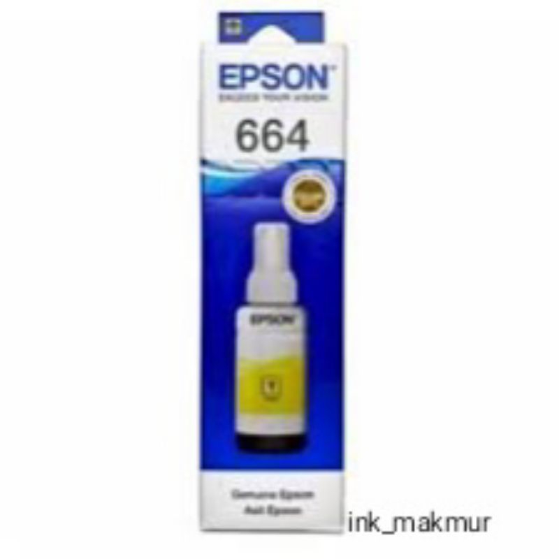 Tinta epson 664 yellow baru