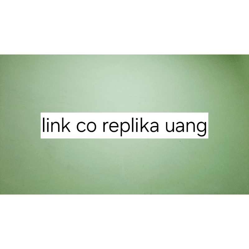 replika uang