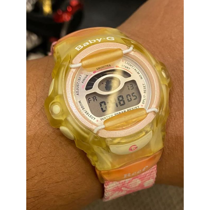 Jam Casio BABY-G Tema Floral Seri BGR-211 ALL ORIGINAL SECOND GOOD