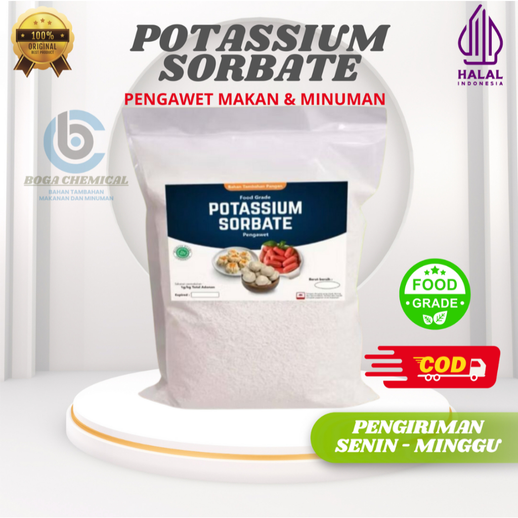 

#500gr# Pengawet Makanan Potassium Sorbate | Kalium Sorbate | Pengawet Food Grade | Asam Sorbat / Pengawet makanan dan minuman
