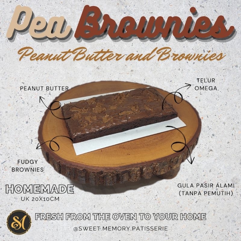 

PEA BROWNIES - PEANUT BUTTER & BROWNIES UK 20X10CM
