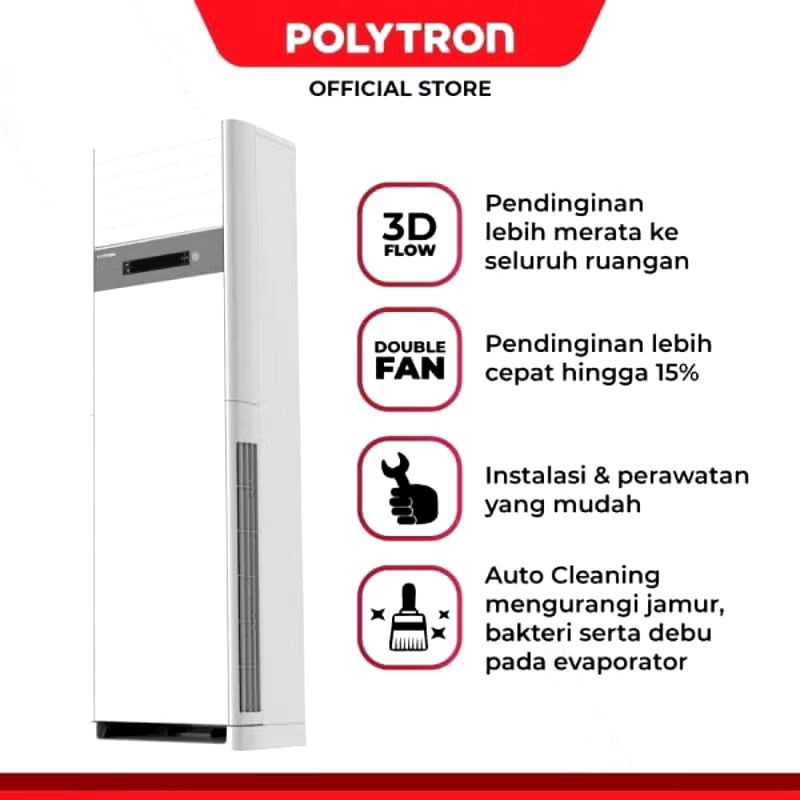 AC Floor Standing 5 PK POLYTRON PSF-5032/ AC standing POLYTRON GARANSI