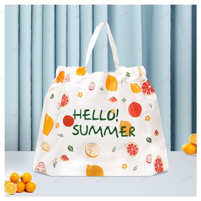 Shopping Bag Serut Kantong Plastik Serut  Tote Shopping Plastic Goodie Bag