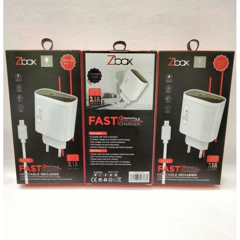 CHARGER ZBOX V001 | CASAN ZBOX TYPE-C | CHARGER FAST CHARGE