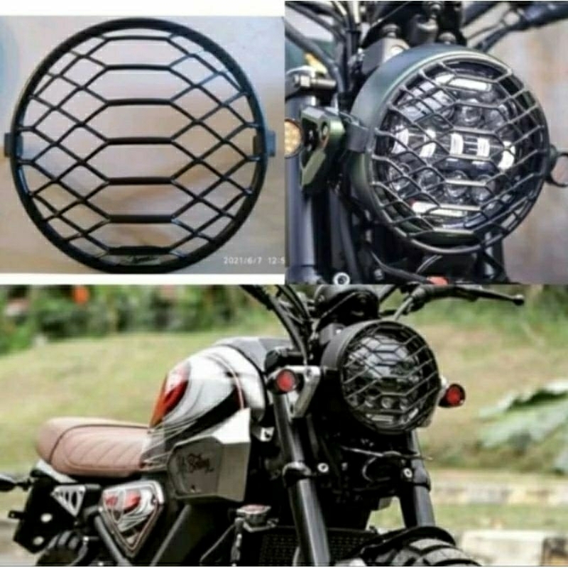 COVER HEADLAMP YAMAHA XSR155 GRIL PELINDUNG LAMPU DEPAN XSR155