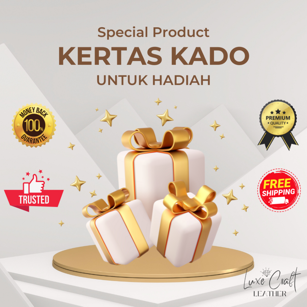 

Kertas Kado Pembungkus Hadiah Cantik untuk Ulang Tahun, Pernikahan, Anniversary