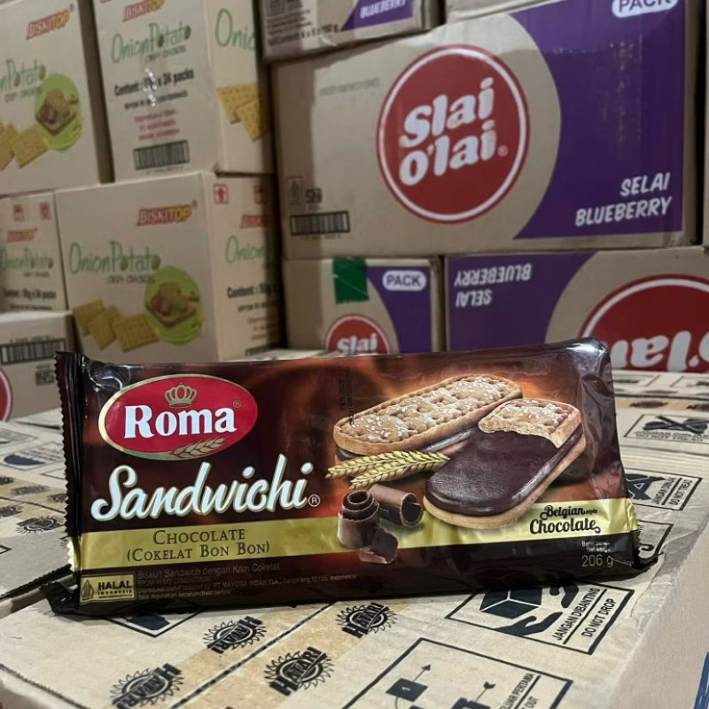 

Roma sandwich 108 gram 1 dus isi 24pcs