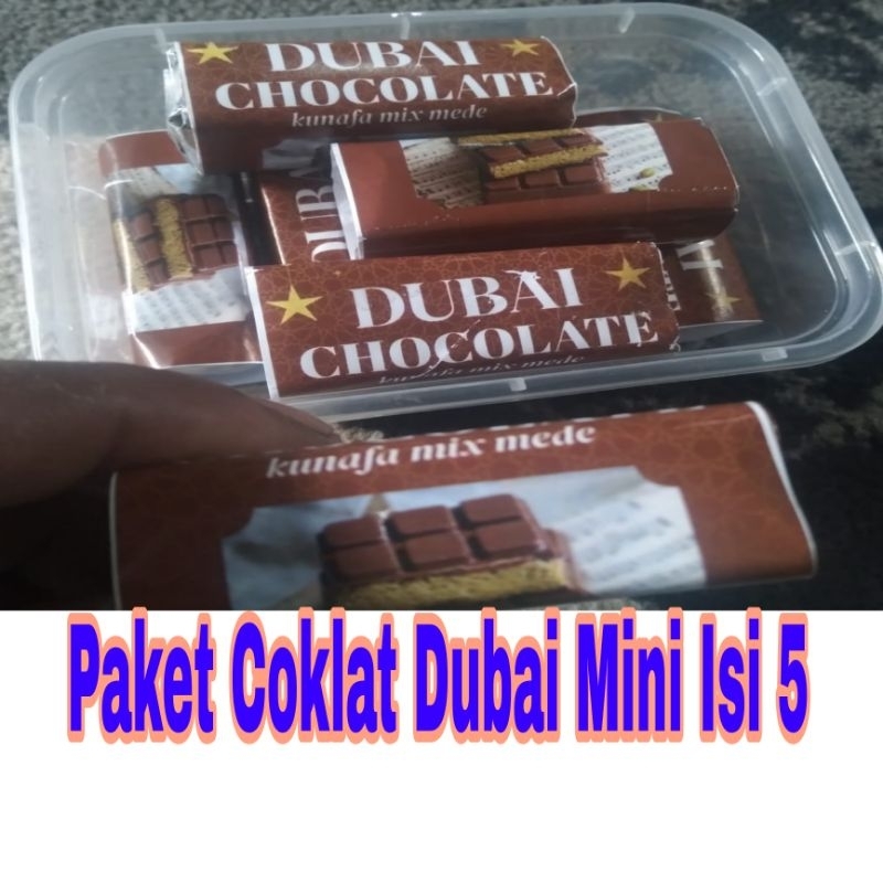 

Paket Hemat Coklat Dubai mini isi 5 pcs Coklat Dubai Chocolate Crispy PISTACHIO KUNAFE Cokelat Lembut Chocoa Food Original Makanan cemilan Viral