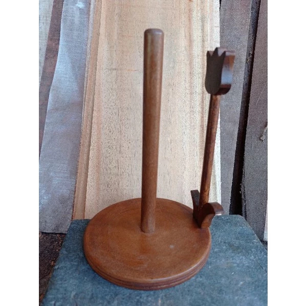 Tampat Tisu Roll / Tempat Tisu Dapur / Tempat Tisu Kayu