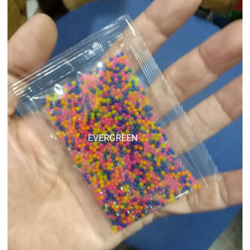Refill Water Gel Blaster WGB Warna Warni (HARGA 1 Pak : -+1000 pcs) size 7~8 mm - ideal for all hand
