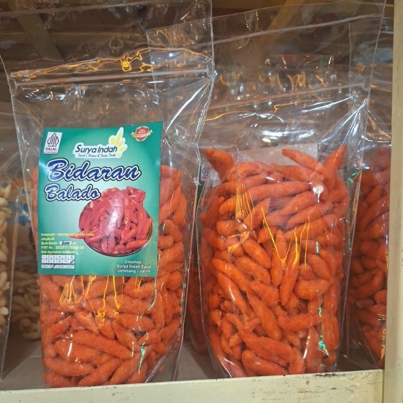 

Bidaran rasa Balado 200gr packing by Surya Indah Jombang