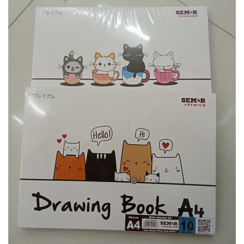 

BUKU GAMBAR KERTAS Semar Premium Drawing Book A4 - Kucing Gambir