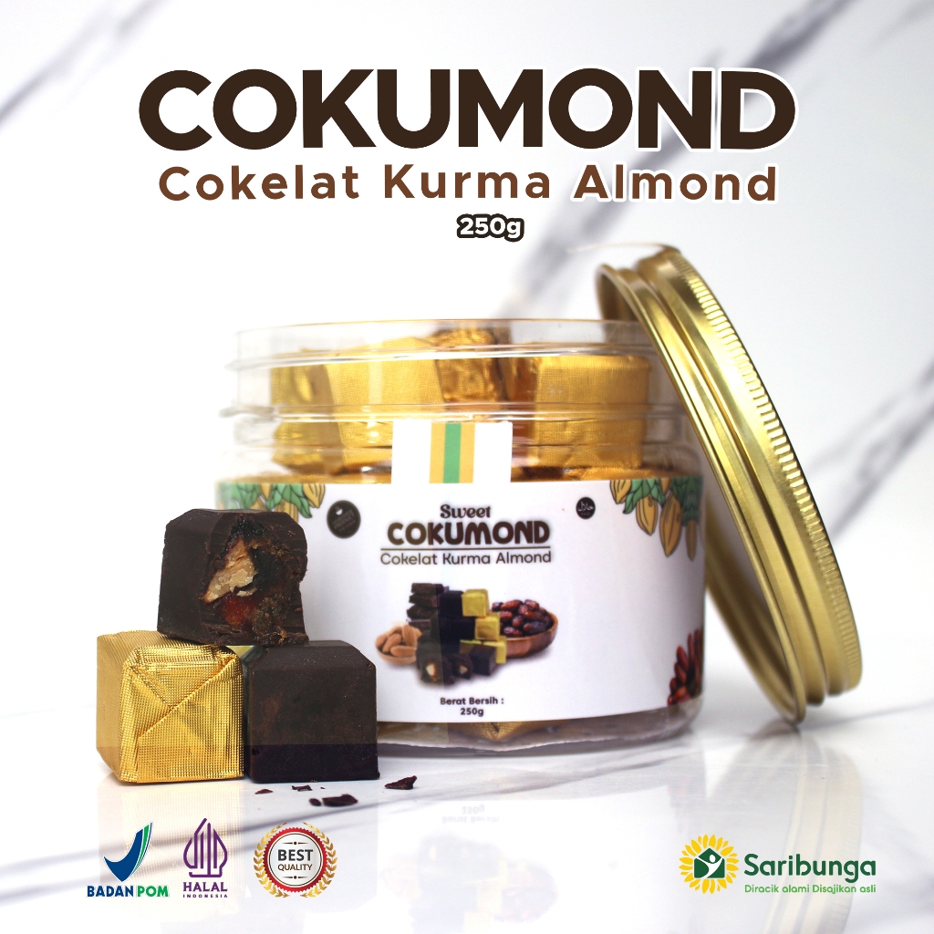 

COKUMOND - Coklat Kurma Almond - Cemilan Coklat Untuk Diet - DARK CHOCO