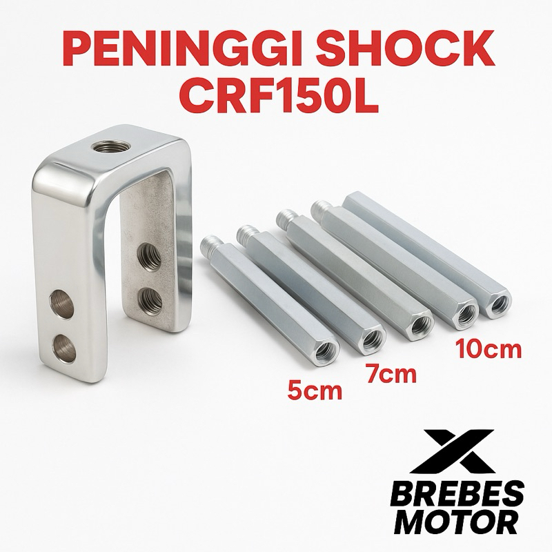 Peninggi Shock CRF150L Depan Belakang 5cm 7cm 10cm | Aksesoris Motor Trail