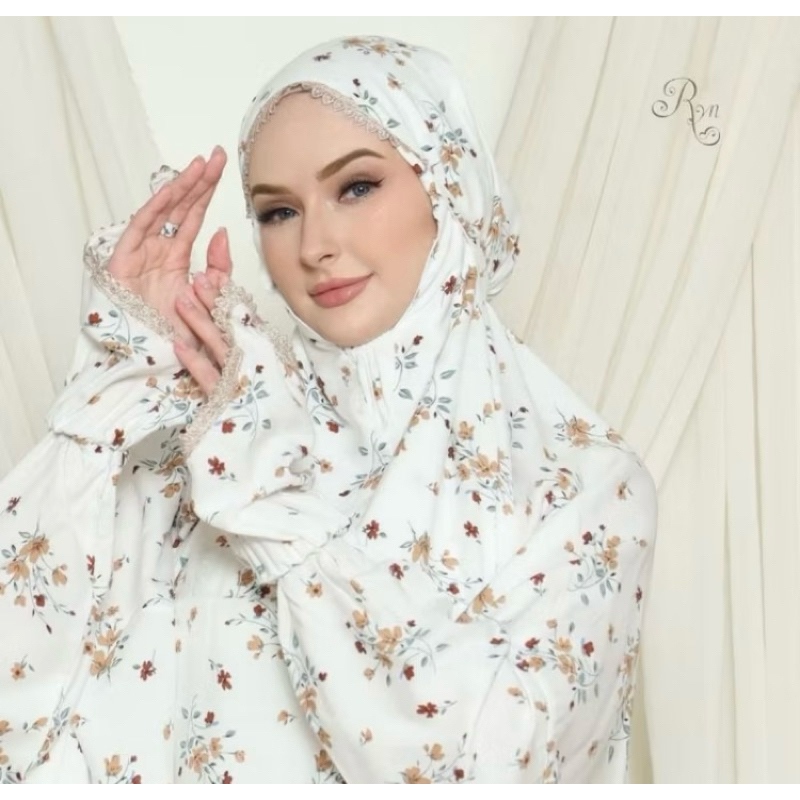 Mukena Rayyan Terusan Siera | Mukena Traveling Rayon RYN Jumbo